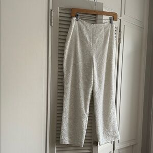 Elegant White all beaded Women's pants Asps Size 6